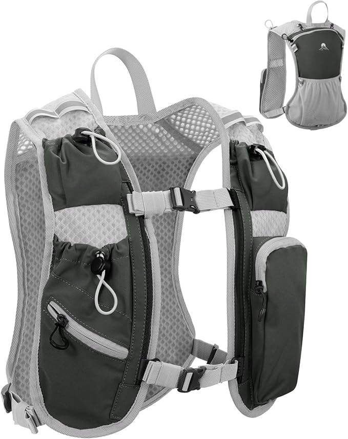 Running Vest for Women and Men, Hydration Running Backpack, Runners Vest, Hydration Vest for Walking, Marathon, Hiking