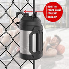 Sports Water Jug - Gallon Water Bottle - Insulated Stainless Steel Bottle for Gym, Workouts, Basketball, Football, Soccer - Keep Water Cold for Up To 24 Hours - 108Oz (StainlessSteel)