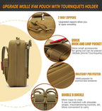 Ifak Trauma Kit, Ifak Med Trauma Kit, Molle Tactical Emergency First Aid Kit Refill Supplies Insert for Duty Belt