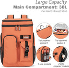 Insulated Cooler Backpack,33/45 Cans Multifunctional Double Deck Leakproof Cooler Bag with Sternum Strap,Large Capacity Lightweight Travel Camping Beach Backpack