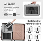 8 Set/6 Set/4 Set Compression Packing Cubes for Travel, Lightweight Vacation Travel Essentials, Travel Accessories for Suitcase Organizer Bags Set, Durable Luggage Organizer