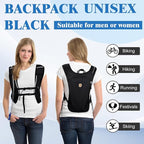 Hydration Backpack with 2L Water Bladder Bag, Lightweight and Breathable Running Vest for Men, Adjustable Chest Straps Water Pack for Cycling Hiking Climbing Outdoor