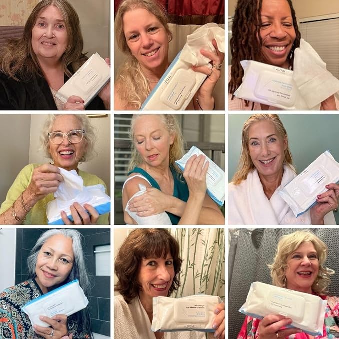 Mirai Clinical's Deodorizing Body Wipes for Women & Men - Cleansing & Refreshing Deodorant Wipes Women & Men Love - Fights Nonenal Body Odor - For Whole Body Usage - Unscented - 3 packs.