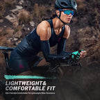 Bike Gloves for Men Women with Anti-Slip Shock-Absorbing Pad, Light Weight Half-Finger Cycling Gloves