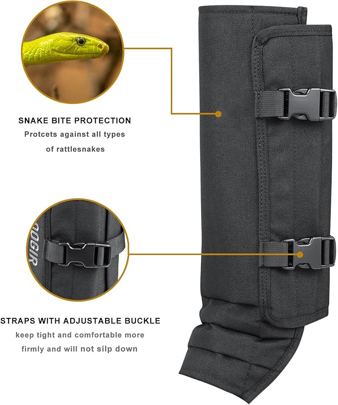 TREKMASTER Snake Gaiters Snake Chaps: Waterproof Snake Guards Snake Bite Protection for Lower Legs, Snake Proof Gaiters