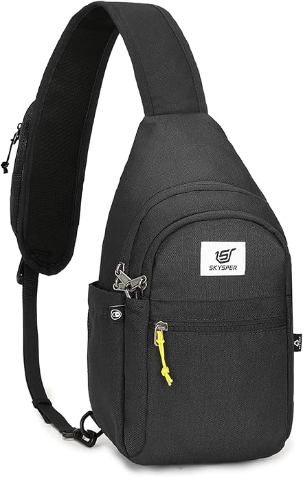 SKYSPER Sling Bag RFID Anti-Theft Crossbody Bag Recycled Travel Cross Body Bag Shoulder Sling Daypack