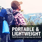 SimPure Gravity Water Filter, Portable Gravity-Fed Water Purifier with 3L Bag, Tree Strap, BPA Free Survival Gear and Equipment for Camping Hiking Emergency Preparedness