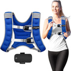 Fragraim Weighted Vest for Women Men - 8lb/10lb/12lb/16lb/22lb/25lb/30lb Weight Vest with Reflective Stripe, Detachable Phone Pouch, Ideal for Walking, Strength Training, Running, Workout, Cardio