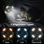 Odoland Portable Camping Fan with LED Light, 30000mAh Rechargeable Battery Operated Oscillating Fan with Remote & Hook, 6L Bucket Misting Fan for Outdoors Patios,Travel,Jobsite, Green