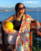 ECCOSOPHY Microfiber Beach Towel - Sand Free Towels are Quick Dry, Light Weight, Super Absorbent - Perfect Pool, Travel, Cruise, Camping Essentials - Oversized Extra Large for Adults 71x35 in