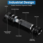 Rechargeable Flashlights 90000 High Lumens - 2 Pack, Super Bright LED Flash Light with 5 Modes, 12 Hour Brightest Waterproof Handheld Flashlight for Home, Camping