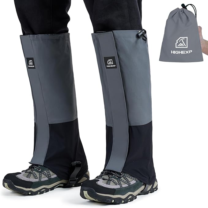 Leg Gaiters 100% Waterproof Adjustable Shoe Snow Boot Guard Gators for Hiking Shoe Cover Hunting Snowshoeing Climbing Walking for Women Men