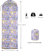 QOOMO Camping Sleeping Bags,3 Season Warm & Cool Weather,Lightweight,Waterproof Sleeping Bags for Adults & Kids,Traveling,and Outdoors,Camping Gear Equipment