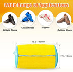 Shoe Washing Machine Bag, Shoe Laundry Bag, Shoe Cleaning Bag for Sneaker Tennis Shoes Unstain Cleaner Kit, Yellow