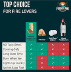 Fire Starter Cubes, 320 pcs- Easy BBQ Ignition - Natural, Waterproof & Odorless Firestarter Squares for Campfire, Charcoal Grill, Outdoor Fire Pit, Wood Stove, Fireplace, Logs - Camping Essentials