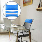 Chaise Lounge Head Pillow, 2 Pack Outdoor Lounge Chair Pillows with Adjustable Strap Longue Head Pillow Headrest Pillows for Patio Backyard Beach Pool Garden Recliner(Azure Blue)