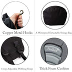 Universal Deluxe Kayak Seat Cushion with Storage Bag for Kayak,Padded Boat,SUP,Canoe,Fishing Boat,Seats with 4 Adjustable Straps