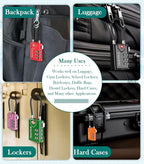 TSA Approved Luggage Locks, Travel Locks Which Also Work Great as Gym Locks, Toolbox Lock, Backpack and More, Orange 2 Pack