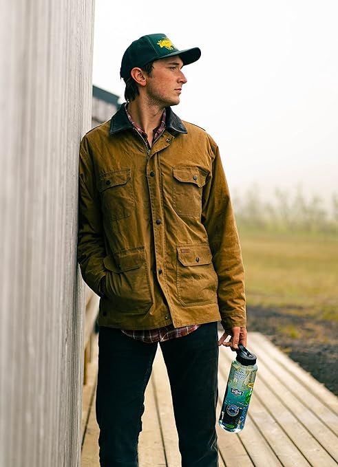 Epic Water Filters Nalgene OG Water Bottle with Filter, USA Made, BPA Free, Removes 99.99% Tap Water Contaminants, Forever Chemicals, IOC Art, 48 oz