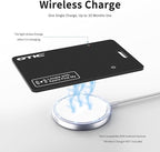 OTIC Wallet Tracker Card, Ultra-Thin 1.7MM Rechargeable Finder, Works with Apple Find My (iOS Only), Item Locator for Luggage Tags, Passports, Phone, IP67 Waterproof, (4-Pack)