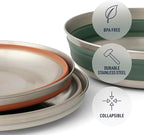 Sea to Summit Detour Stainless Steel Collapsible Bowl, Medium (22 fl oz), Bombay Brown