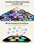 Parsonver Built-in GPS Smart Watch for Women Men with Bluetooth Calling, GPS Fitness Activity Tracker 100+ Sport Modes, Heart Rate Sleep Monitor, Waterproof Pedometer for Android & iPhone(Two Bands)