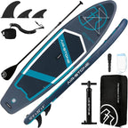 AIR-STONE 10'6” 450 lb Capacity，Inflatable Stand Up Paddle Board with sup Accessories Including Backpack, Repairing Kits, Non-Slip Deck, Leash, 3 Fins, Paddle and Hand Pump