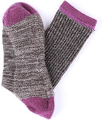 EnerWear 4 Pack Women's Merino Wool Outdoor Hiking Trail Crew Sock