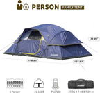 EchoSmile 10/12 Person Camping Tent Waterproof Windproof Tent with Rainfly Easy Set up for Outdoor Family Camping, Party
