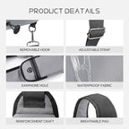 Crossbody Sling Bag Casual Shoulder Hiking Backpack with Convertible Shoulder Strap for Travel Hiking Shopping Leisure Sport