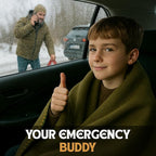 Wool Camping Blanket – 70% Wool Heavy-Duty Military Style Throw, Warm & Washable, Fire Retardant Cover for Emergency, Survival & Outdoor Use – Perfect for Camping, Car, Home & Hiking, Olive 62x84