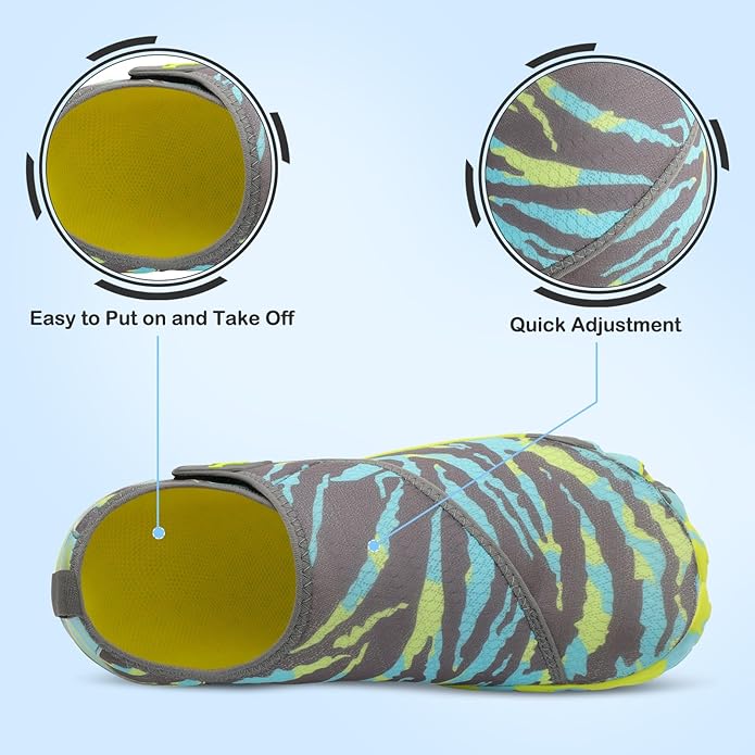 L-RUN Barefoot Water Shoes Women Mens Aqua Sock Athletic Hiking Water Sports Shoes for Swim Beach Pool Sand Diving Walking