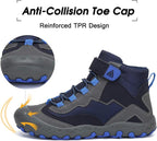 Mishansha Kids Hiking Boots Toddler Girls Boys Hiking Shoes Water-Resistant Anti-Collision Non-Slip Athletic Outdoor Trekking Boots