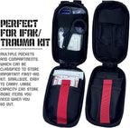 Ifak Med Trauma Kit, Black Molle Tactical Emergency First Aid Kit,Military Survival Molle EMT Medical Kit Refill Supplies Fot Duty Belt