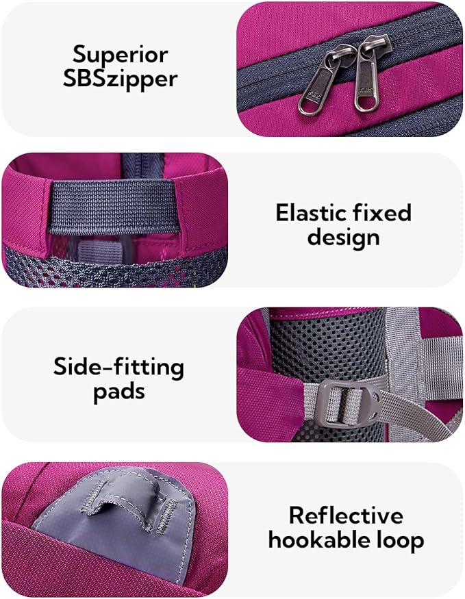 WATERFLY Fanny Pack Waist Bag: Fannie Pack 2 Water Bottle Holders Lumbar Belt Hiking Walking Running Jogging Camping Large Woman Man (Bottle Not Included)