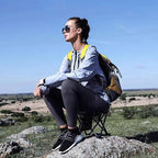 HASIKA Collapsible Stool Foot Rest 2 Pack Folding Stool Portable Outdoor Ottoman 400lbs Strong Support Camping Stool for Travel Gardening Fishing Hiking BBQ