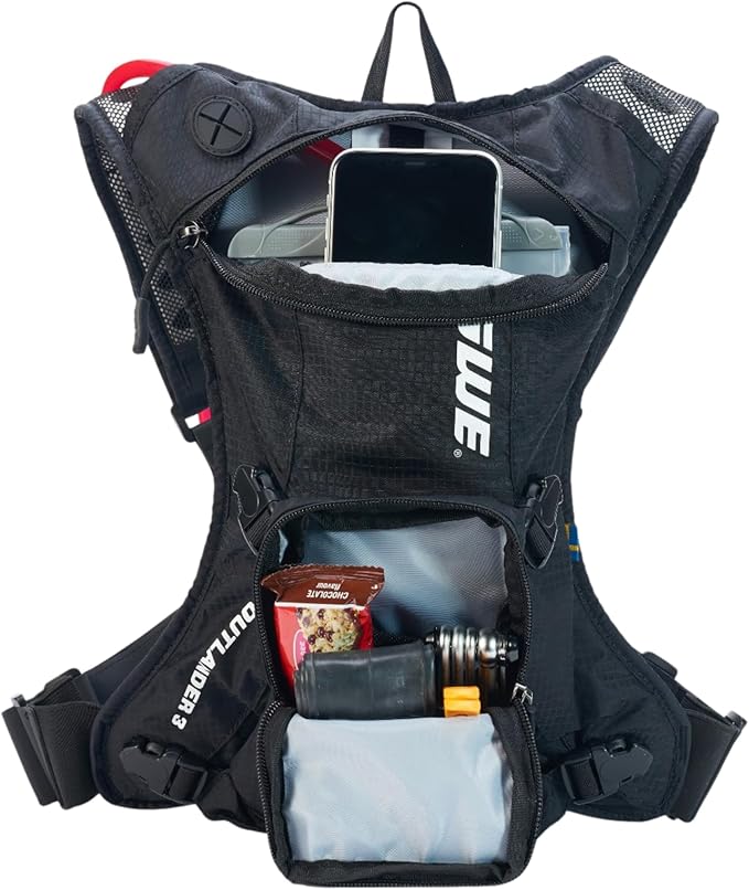 USWE Outlander 3L Extra Small Hydration Pack with 1.5L/50 oz Water Bladder, Hydration Backpack - Backpack for Cycling, MTB, Trail Running & More,