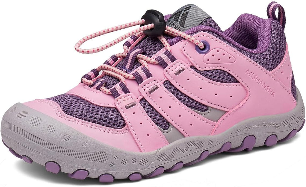 Mishansha Boy's Girl's Hiking Shoes Low Top Sneakers Outdoor Trekking Walking Climbing Running Shoes