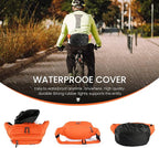 CXWMZY Fanny Packs For Women & Men Waist Pack Hip Bum Bag with Multi-Pockets Large Capacity Waterproof Casual Bum Bag for Disney Traveling Casual Cycling Running Hiking (Orange)