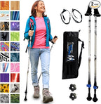 York Nordic Motivator Walking Poles for Balance and Rehab - Patented Stability Grips - Lightweight, Adjustable, and Collapsible - 2 Pieces Adjustable w/flip Locks - Heights 4'6" up to 6'2" - 230 lbs