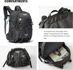Diamond Candy Waterproof Hiking Backpack for Men and Women, Lightweight Day Pack for Travel Camping