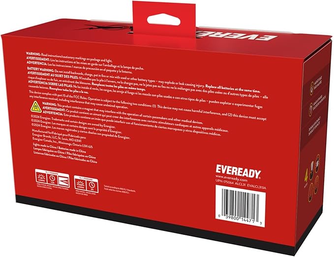 Eveready LED Camping Lantern 360 PRO (3-Pack), Super Bright Tent Lights, Rugged IPX4 Water Resistant LED Lanterns, 100 Hour Run-time (Batteries Included)