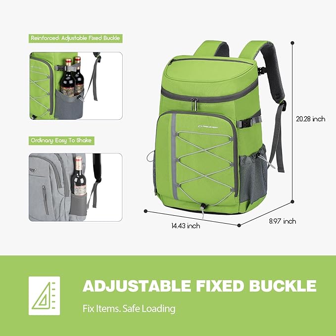 Maelstrom Cooler Backpack - 35/50 Can Insulated Soft Cooler Lunch Bag for Camping, Beach, Hiking & Shopping