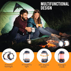 AYL LED Camping Lantern Rechargeable, Super Bright Lantern Flashlight and 360 Degree Illumination, Power Bank, IPX4 Waterproof for Hurricane Emergency Survival, Power Outages, Hiking, Home, Tent Light