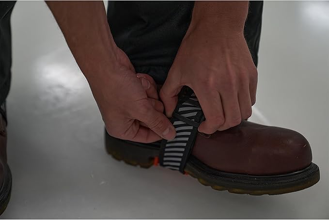 Ergodyne TREX 6317 Mid-Sole Ice Cleats Traction for Heeled Boot, Easily Rotates for Indoors, Driving, Climbing