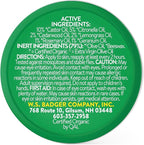 Badger Bug Repellent Tin, Organic Deet-Free Mosquito Repellent with Citronella, Family Friendly Pleasant Smelling Insect Repellent, Easy to Use Travel Size, .75 oz Tin