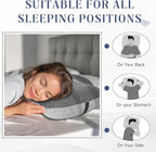 2 Pack Inflatable Travel Camping Pillow with Removable Cover Backpacking Blow up Neck Air Pillow Compressible for Lumbar Support Travel Hiking(Dark Grey)