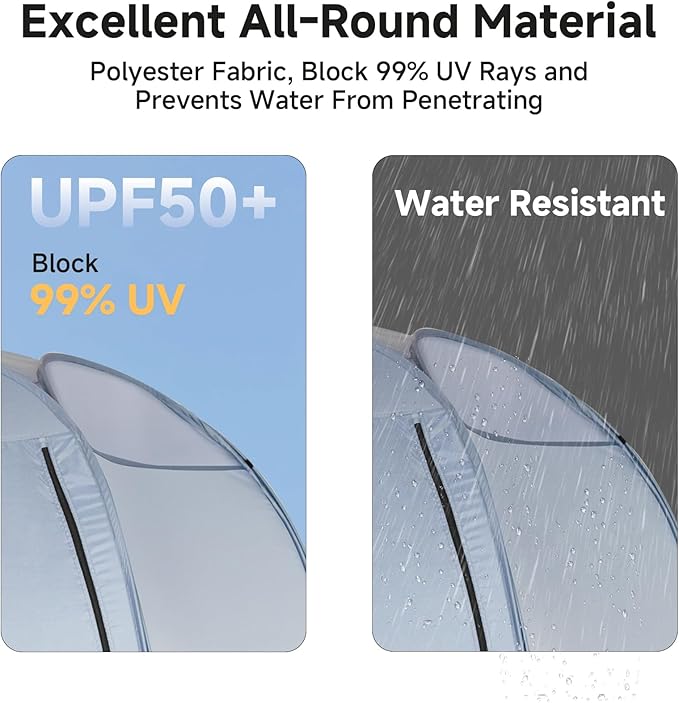 Alvantor Pop Up Screen Tent House Room Instant Outdoor Camping Canopy Sun Shelter Gazebo for Patio, Backyard & Deck, Privacy Tent(2-10 People, 8'x8' 10'x10' 12'x12')