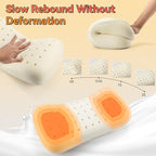 HIKEMAN Camping Memory Foam Pillow - Ultralight Washable Camping Essentials Backpacking Travel Pillow for Outdoor Camp, Sport, Airplanes, Hiking(Lemon Yellow)