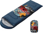 Sleeping Bags for Adults Youth Kids,3D Printing Camping Sleeping Bag for Girls Boys Lightweight Waterproof Cold/Warm Weather Sleeping Bag for 3 Seasons
